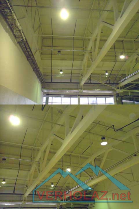 Покраска потолков и потолочных конструкций цеха пивного завода Hainiken